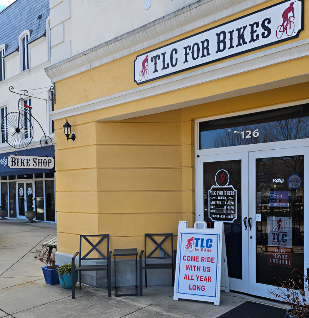 tlc-banner (1) man bicycle cyclist in trouble of front tire wheel on accident clashed, needs repair and by workshop, drag and pull bicycle away with mind upset